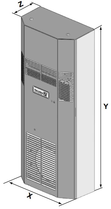 PAS 6133 Seitenanbau Luft/Luft Wärmetauscher