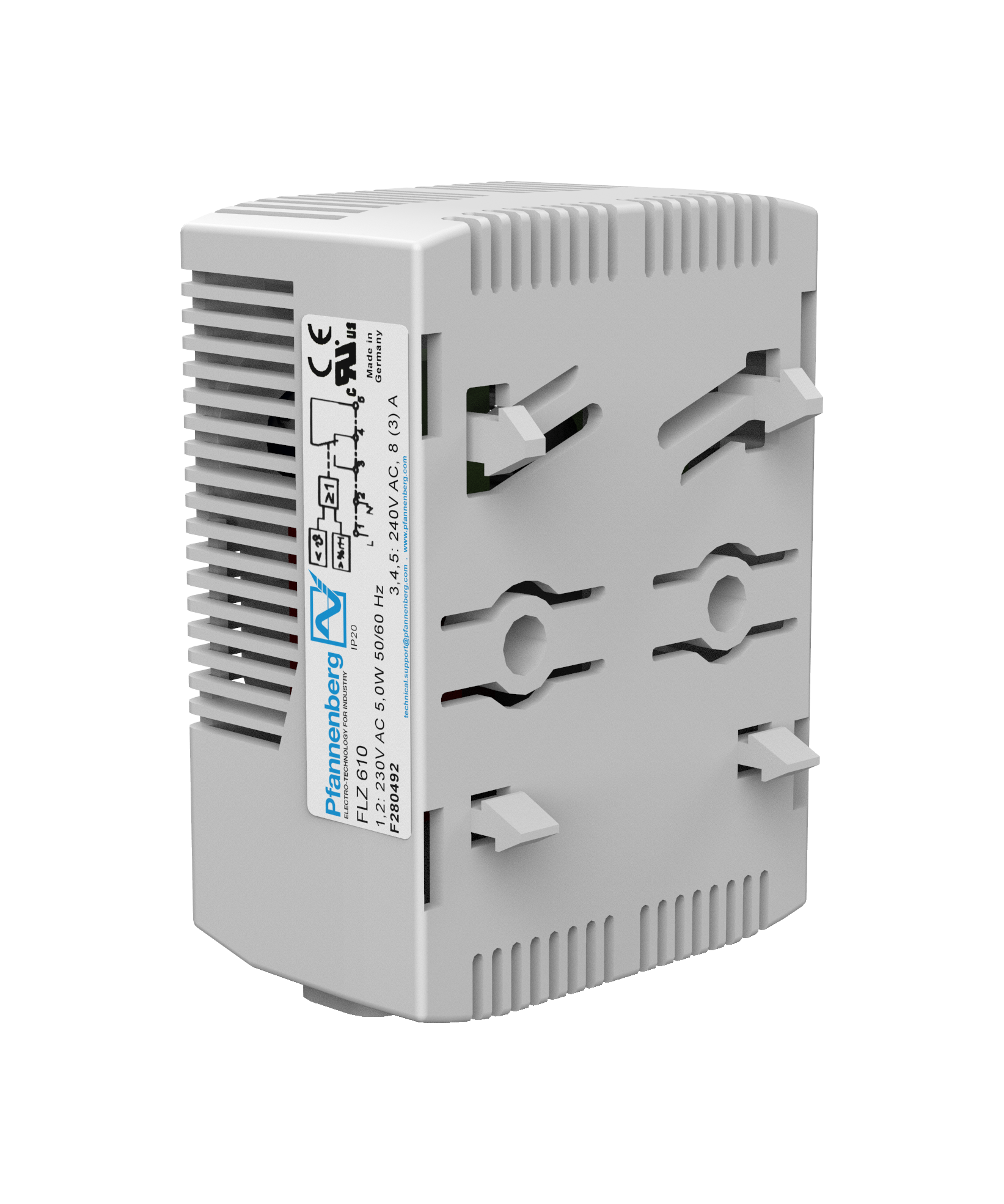Hygro.-Thermo. FLZ610 UL,Changeover/Relay,40-90rF,0-60C Hygro.-Thermo. FLZ610 UL,Changeover/Relay,40-90rF,0-60C
