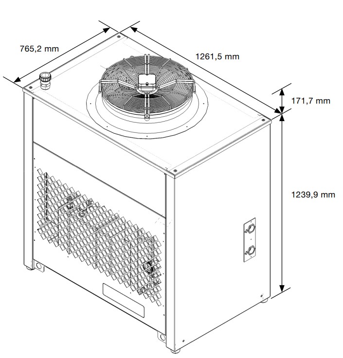 EB2.0L 260 400-460V Luftgekühlter Aktiver Flüssigkeitskühler EB2.0L 260 400-460V Luftgekühlter Aktiver Flüssigkeitskühler