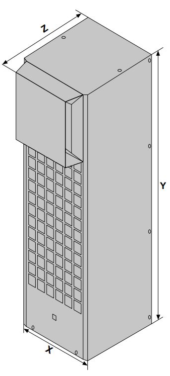 DTS 3681C Seitenanbau-Kühlgerät