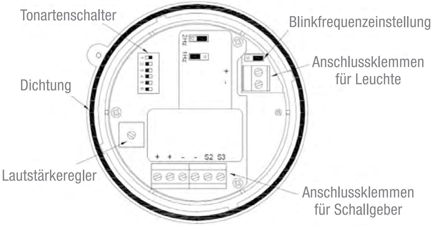 IS-mC1 Sound/LED-combi Ex-ATEX