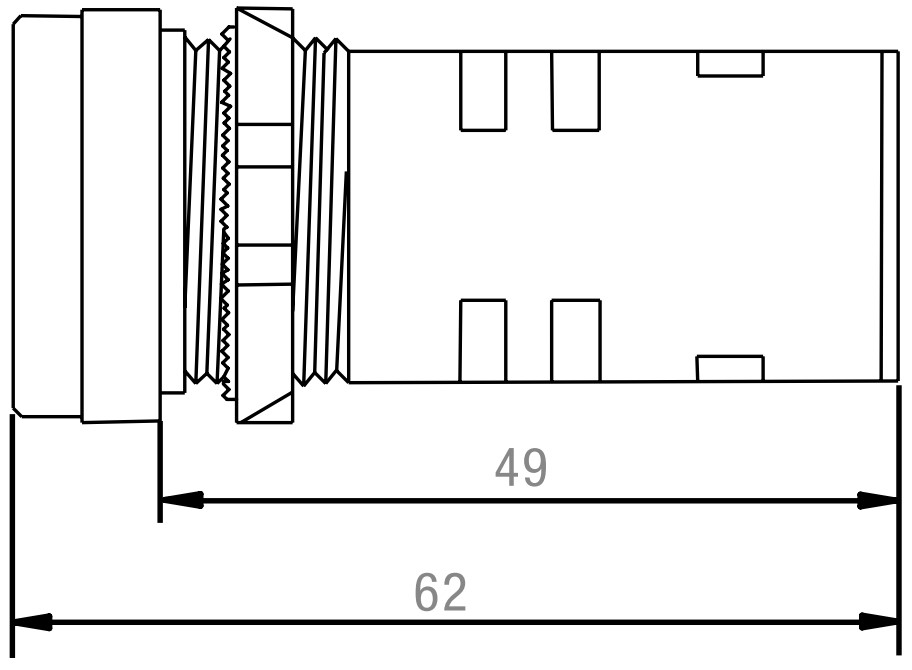 P 22 DBZ Panel Mount Buzzer