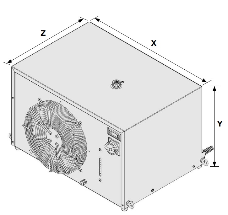 PC 2500 230V Air-Cooled Active Liquid Cooler PC 2500 230V Air-Cooled Active Liquid Cooler