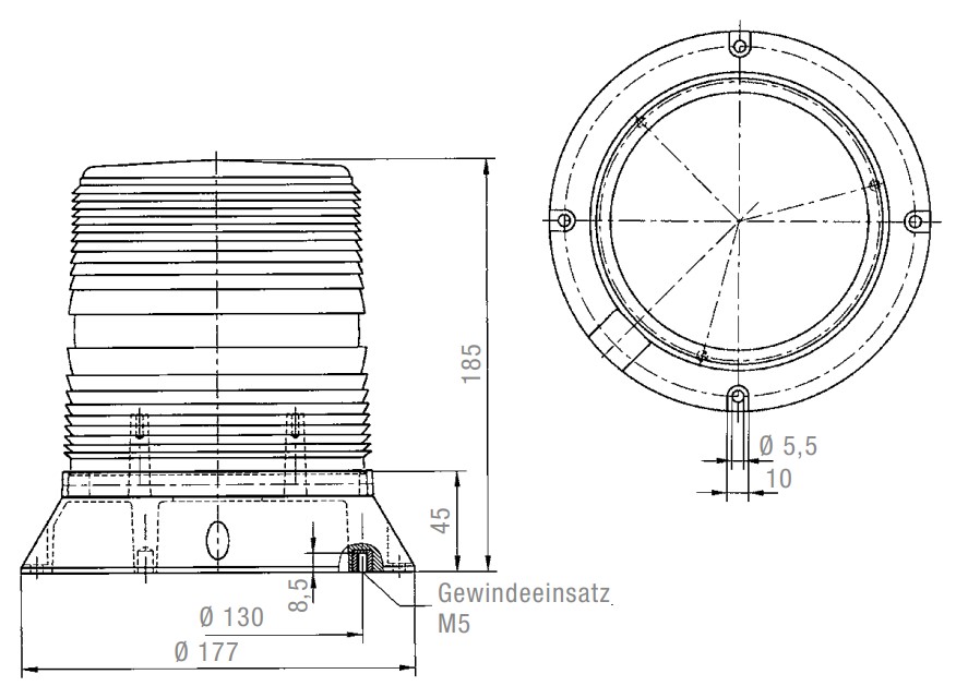 PMF 2030 All-round Flashing Light