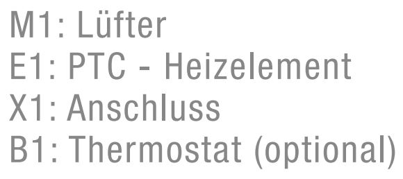 Heizgebläse PFH400 UL,230AC,400W,IP20 Heizgebläse PFH400 UL,230AC,400W,IP20