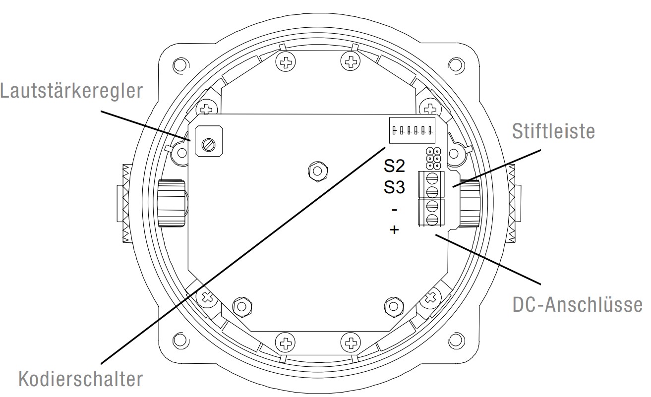 BExCS 110-05D Sound/Flash-combi Ex-ATEX