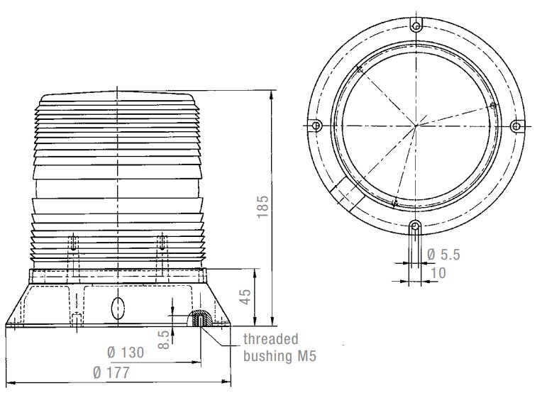 PMF 2030 All-round Flashing Light