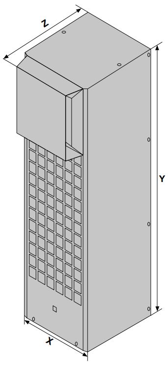 DTS 3461C Seitenanbau-Kühlgerät
