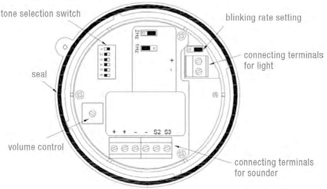 IS-mC1 Sound/LED-combi Ex-ATEX