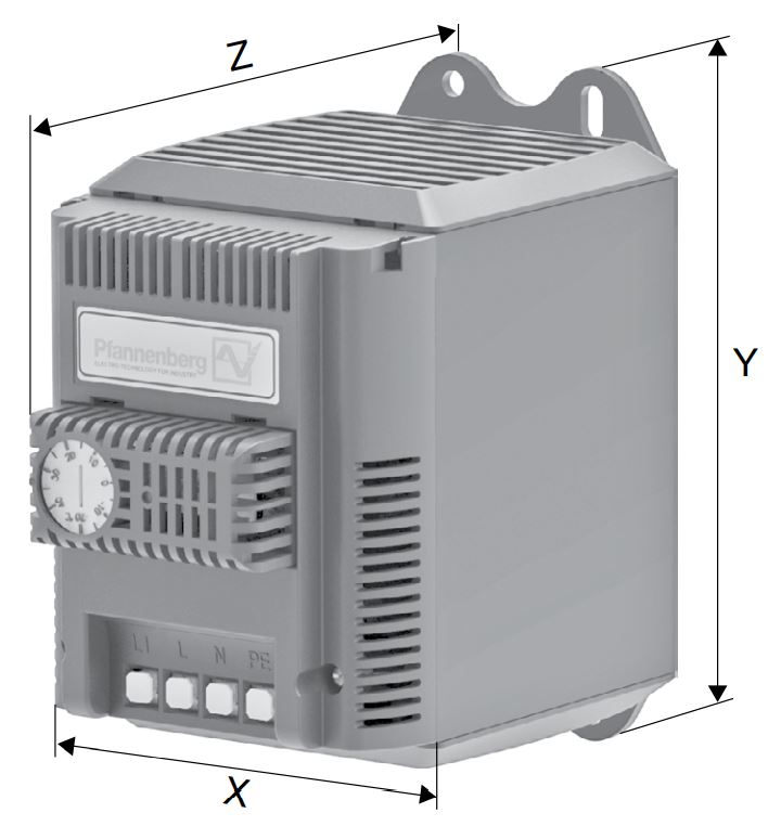 PFH-T 800 Compact Fan Heater With Thermostat