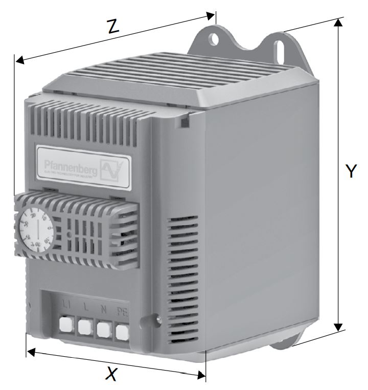 PFH-T 650 230V Compact Fan Heater With Thermostat