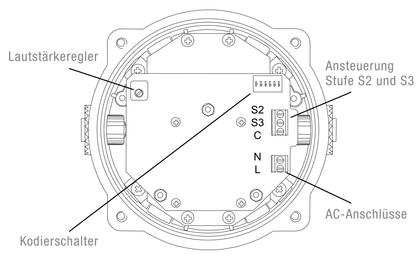 BExCS 110-05D Schall/Blitz-Kombi Ex-ATEX BExCS 110-05D Schall/Blitz-Kombi Ex-ATEX