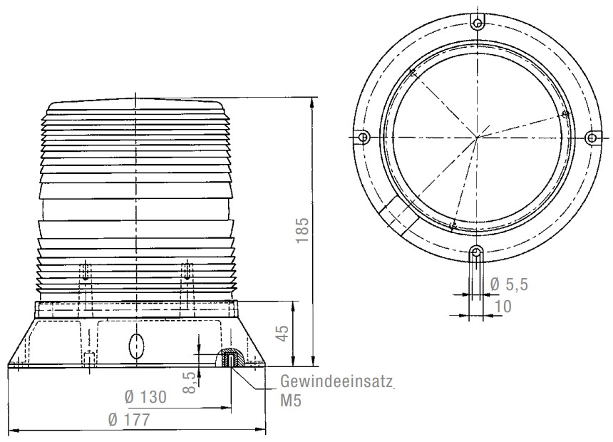 PMF 2015-SIL All-round Flashing Light