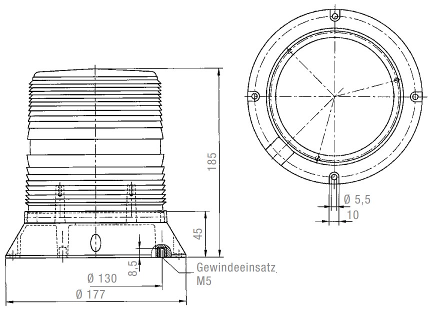 PMF 2015-SIL All-round Flashing Light PMF 2015-SIL All-round Flashing Light