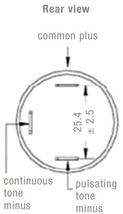 P 28 DMB Panel Mount Buzzer P 28 DMB Panel Mount Buzzer