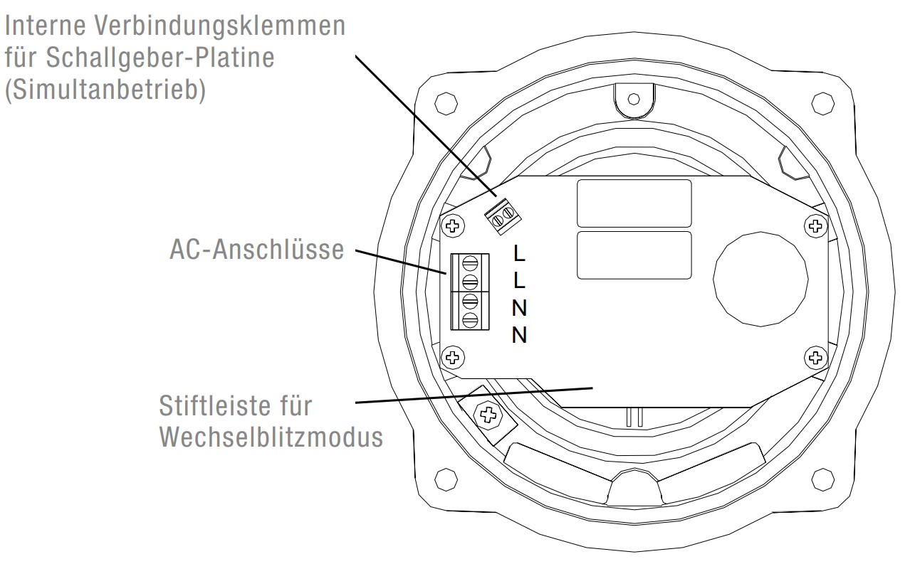 BExCS 110-05D Sound/Flash-combi Ex-ATEX