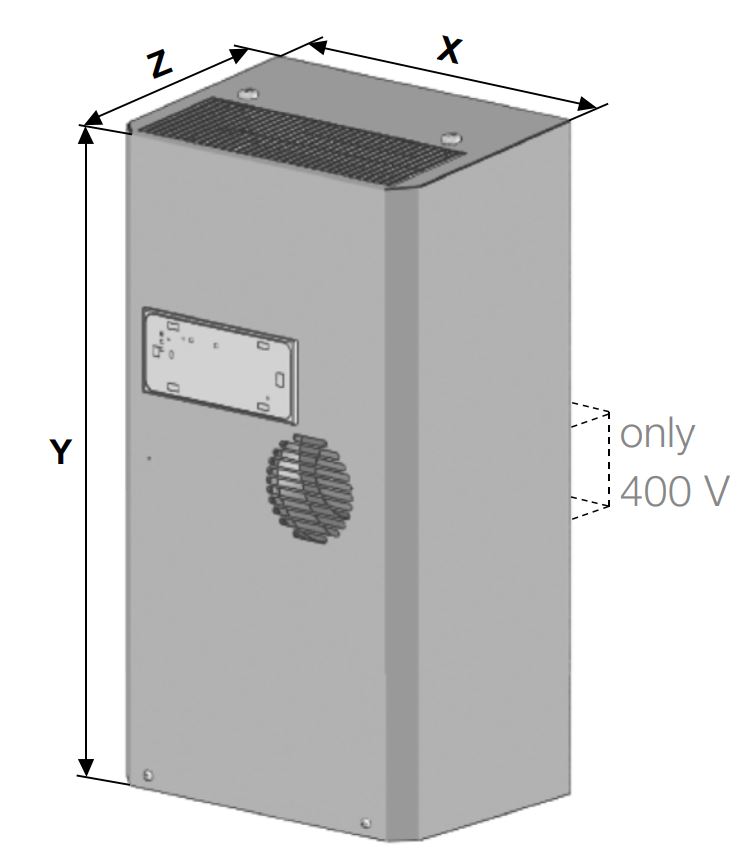 DTS 9031 400V Side Mount Cooling Unit DTS 9031 400V Side Mount Cooling Unit