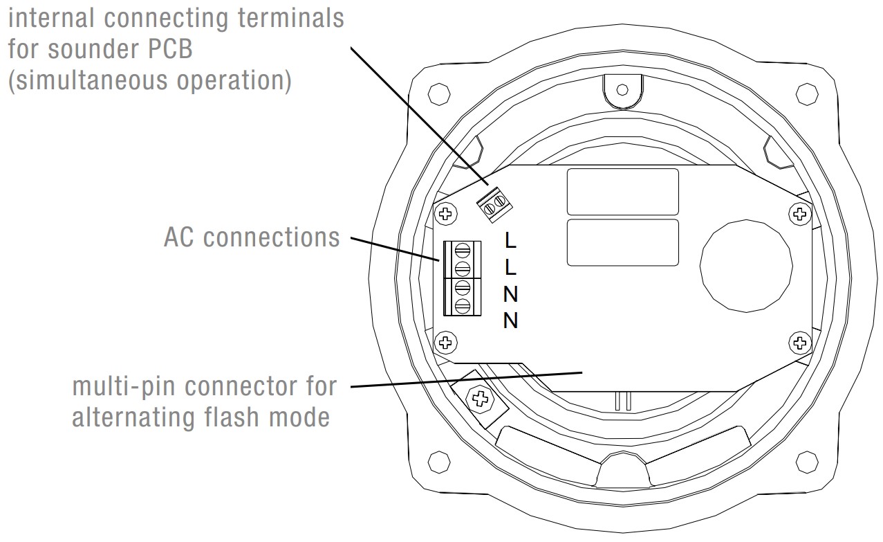 BExCS 110-05D Sound/Flash-combi Ex-ATEX