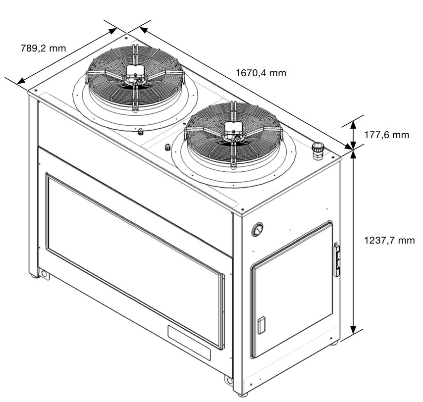 EB2.0L 310 400-460V Luftgekühlter Aktiver Flüssigkeitskühler EB2.0L 310 400-460V Luftgekühlter Aktiver Flüssigkeitskühler
